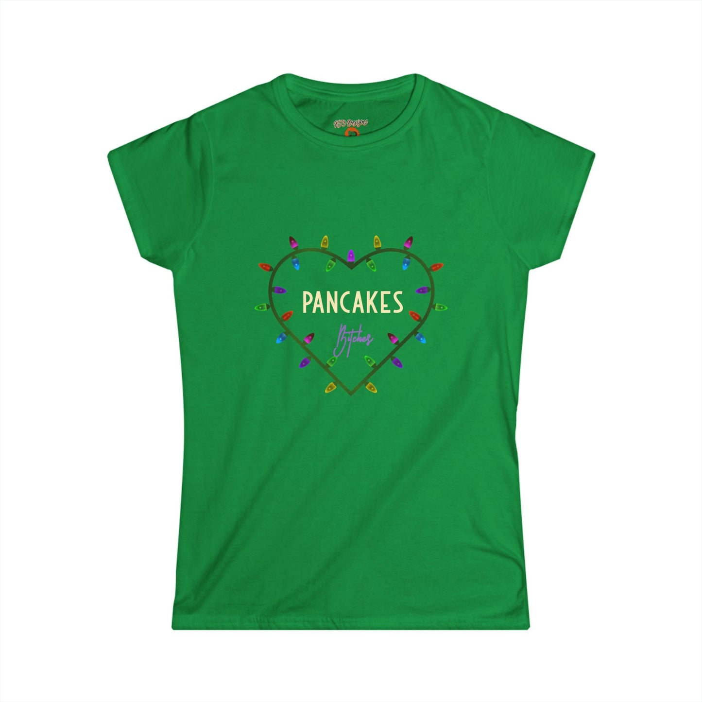 Women's Tee - Christmas Funny Pancakes Bitches