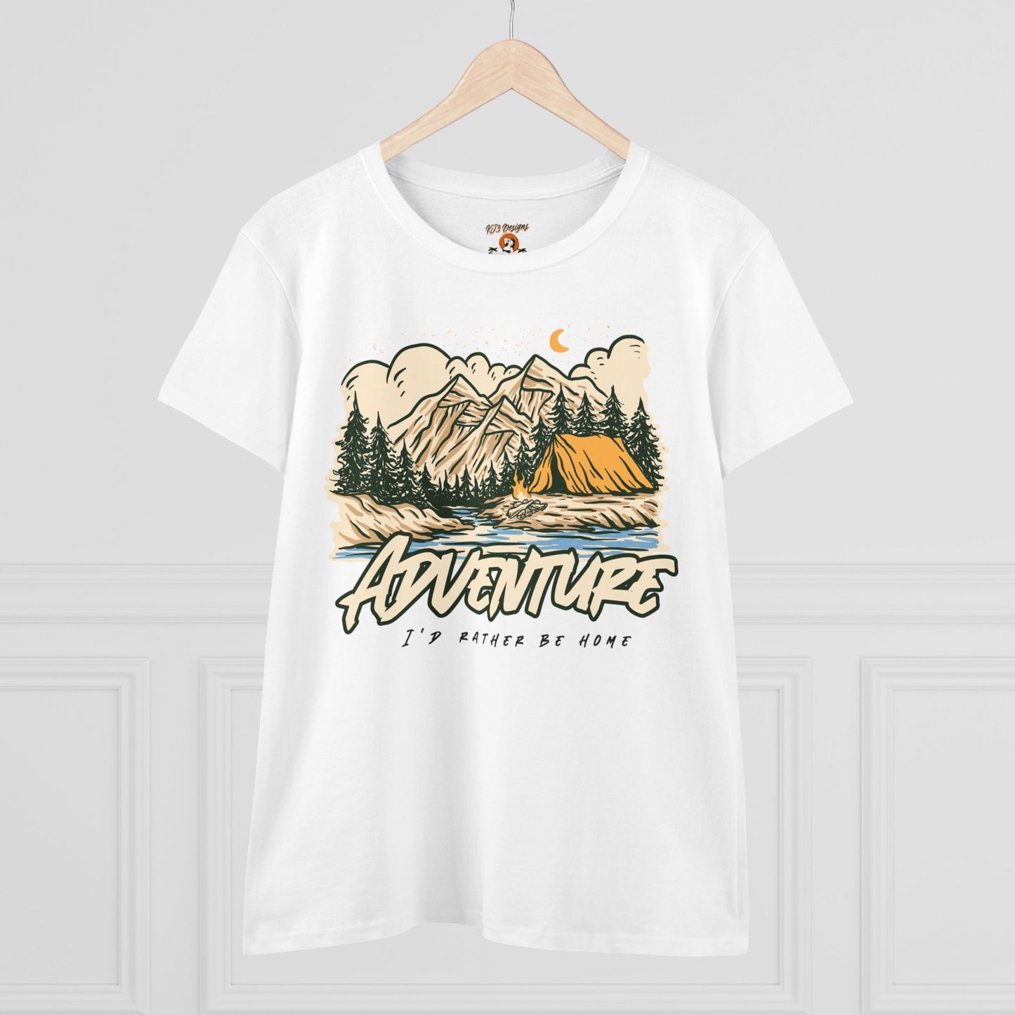 Funny Adventure Women's Tee - 'I'd Rather Be Home'