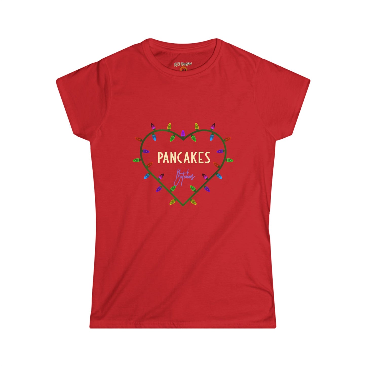 Women's Tee - Christmas Funny Pancakes Bitches