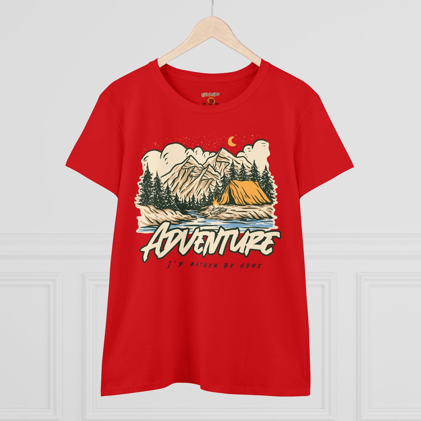 Funny Adventure Women's Tee - 'I'd Rather Be Home'