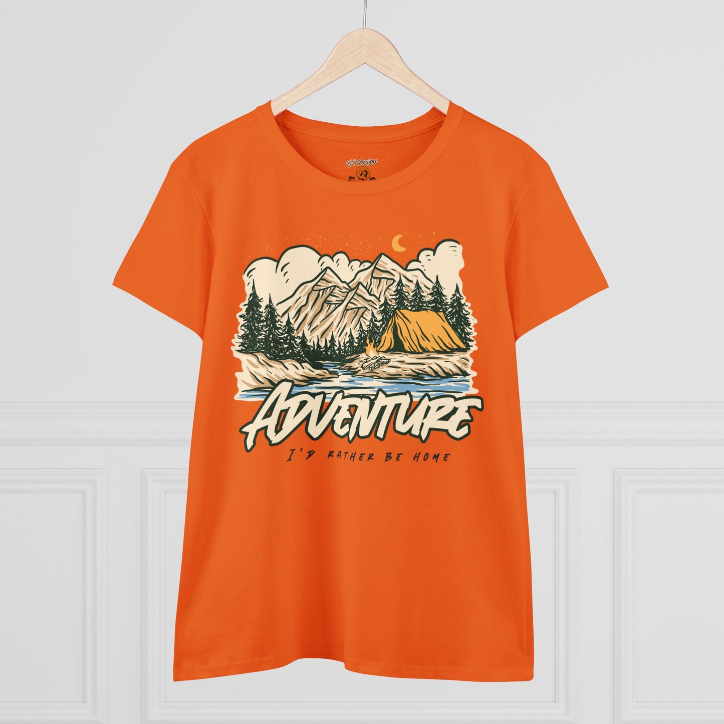 Funny Adventure Women's Tee - 'I'd Rather Be Home'